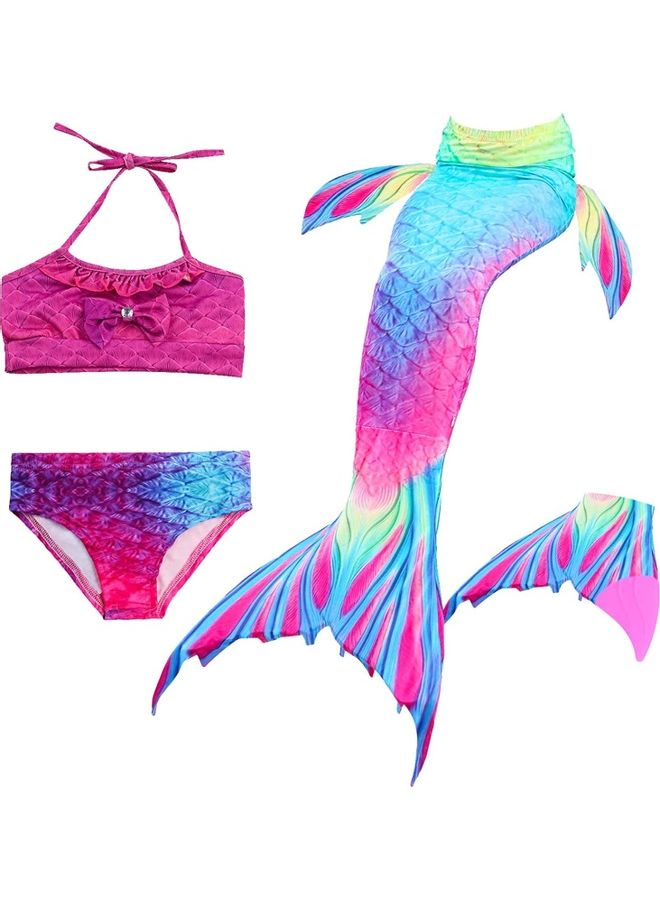 XiuWoo 4-Piece Mermaid Themed Costume Set 140cm - Image 1