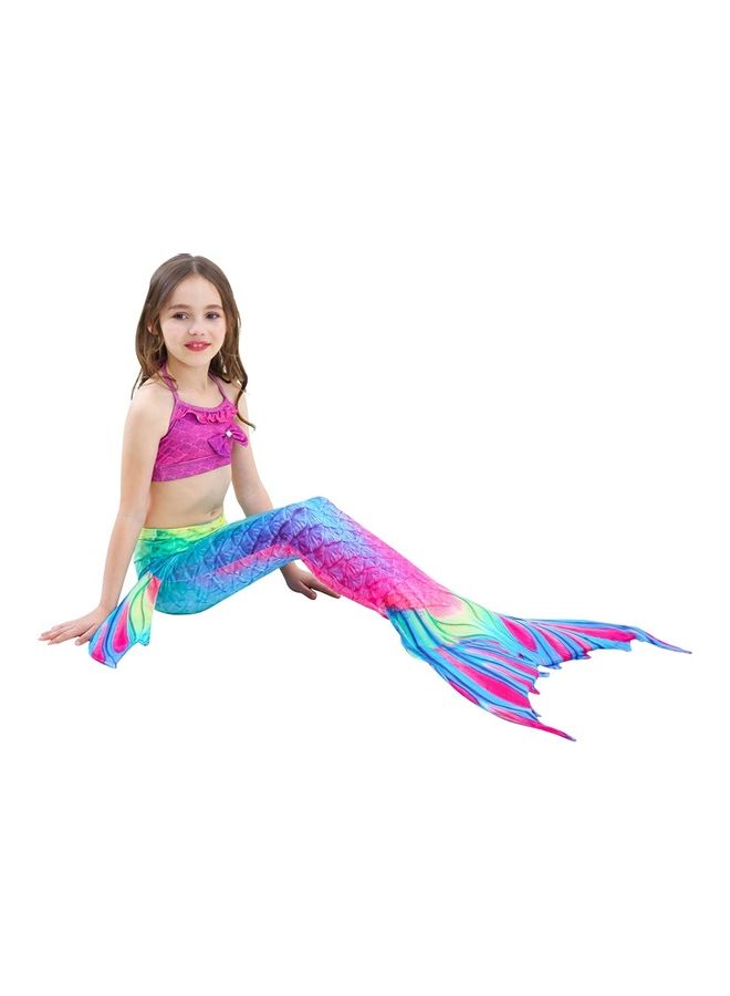 XiuWoo 4-Piece Mermaid Themed Costume Set 140cm - Image 5
