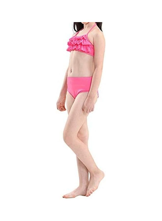 XiuWoo 3-Piece Mermaid Swimming Costume Set 150cm - Image 3