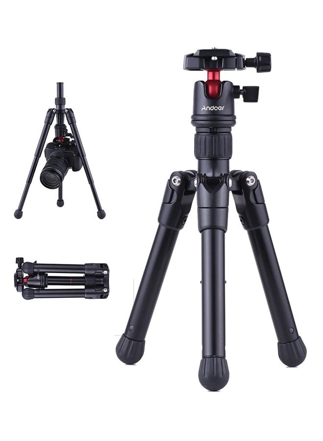 ANDOER Tabletop Tripod Stand With Ball Head Quick Release Plate Black/Red/White - Image 2