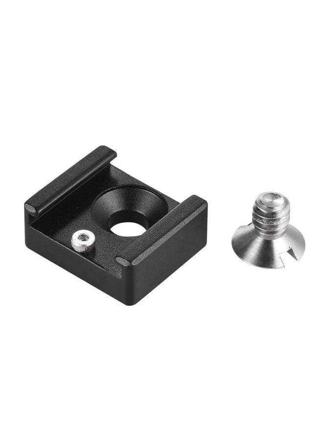 ANDOER 30-Piece Cold Shoe Mount Adapter Set With 1/4" Mounting Screw 2.2x2x0.9cm Black  - Image 4