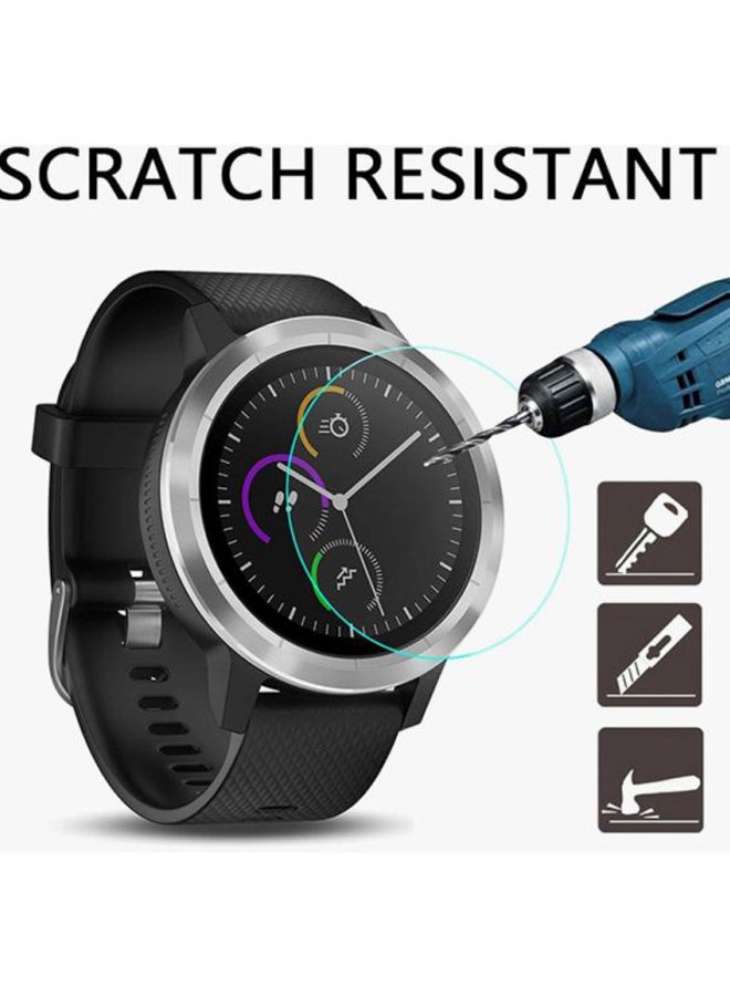 Voberry Tempered Glass Screen Protector For Garmin Vivoactive 3 Clear - Image 3