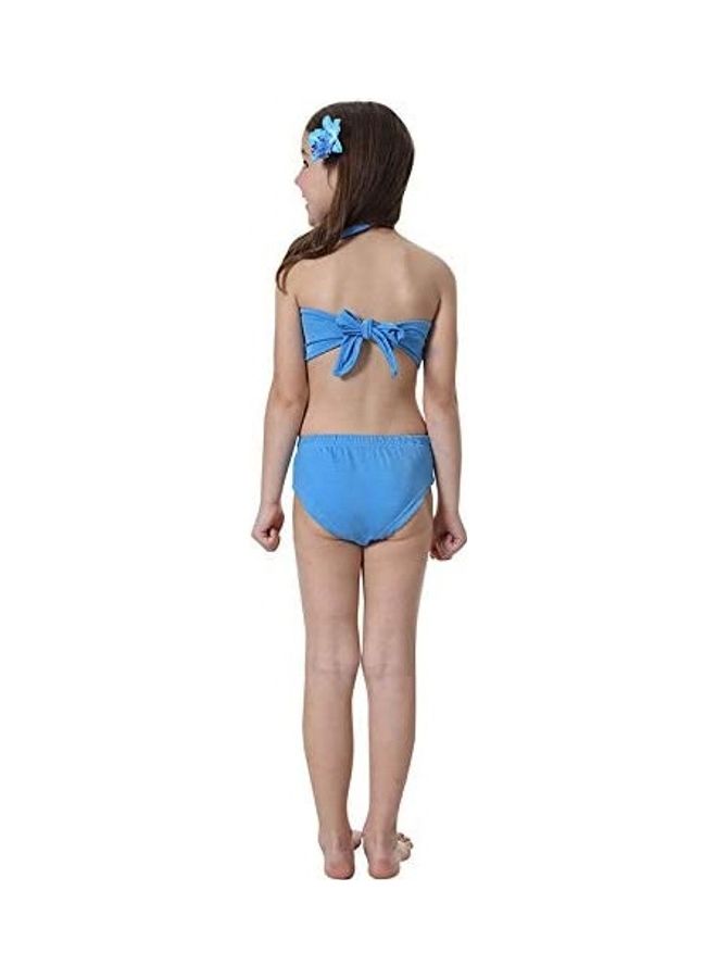 XiuWoo 3-Piece Mermaid Swimming Costume Set 130cm  - Image 3