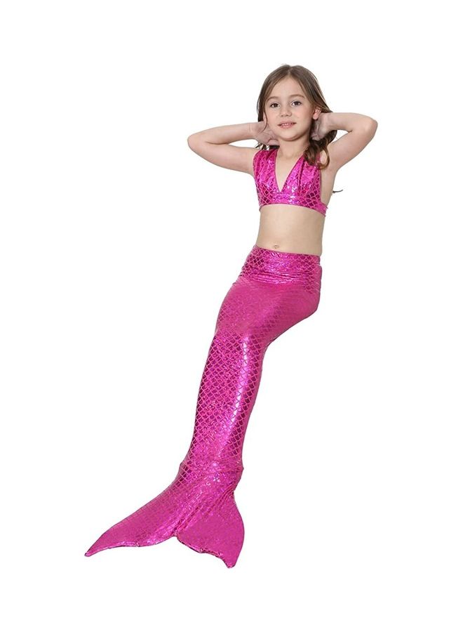 XiuWoo 3-Piece Mermaid Themed Costume Set 130cm - Image 3