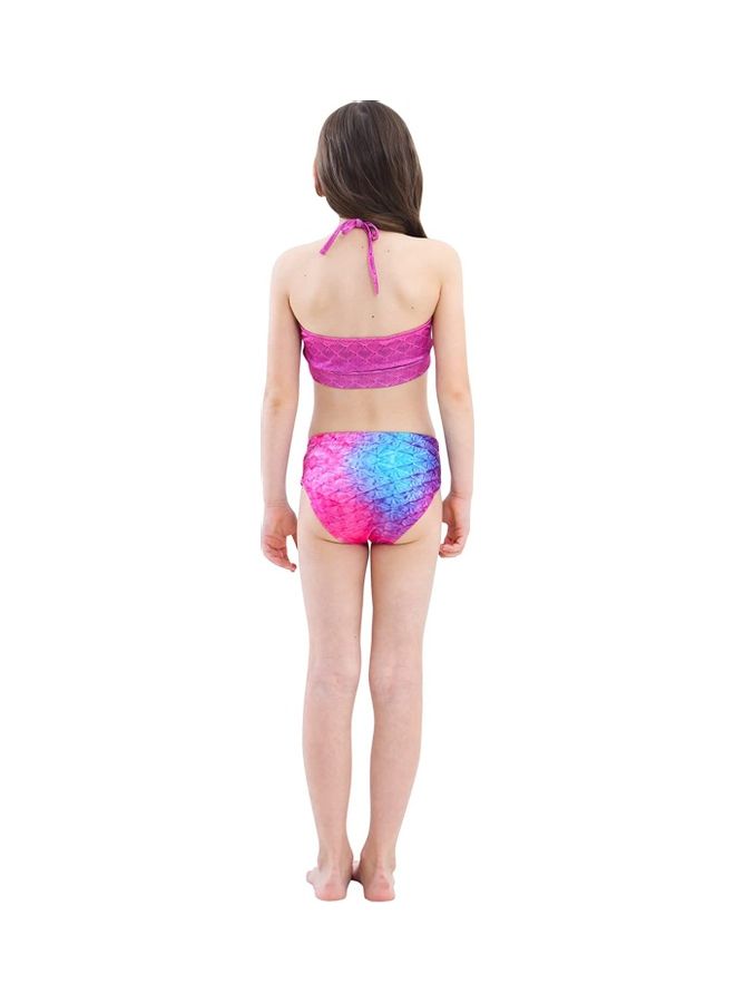 XiuWoo 4-Piece Mermaid Swimming Costume Set 150cm - Image 4