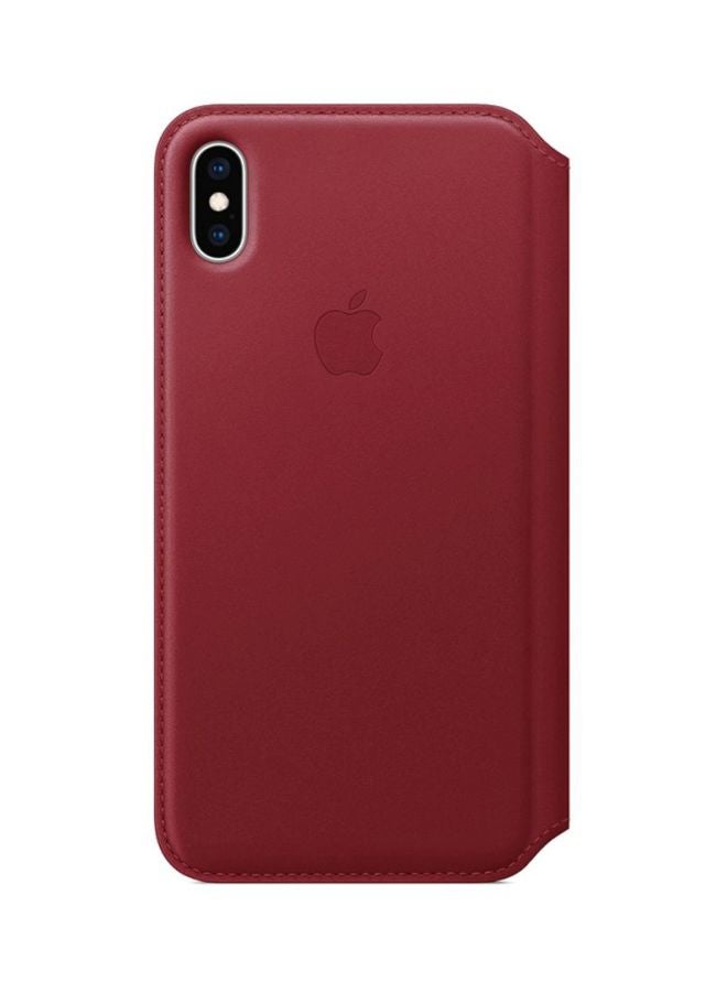 Apple Folio Case Cover For Apple iPhone XS Max Red - Image 2