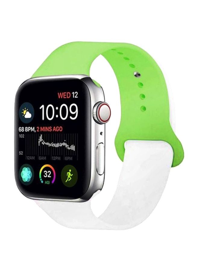 MARGOUN Replacement Band For Apple iWatch Green/White - Image 1