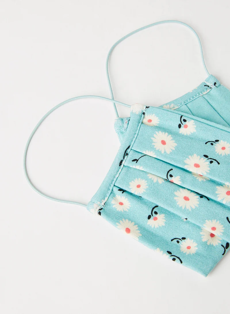 ONLY Printed Face Mask Grey