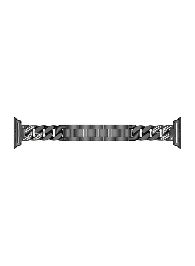 Voberry Cowboy Chain Replacement Band For Apple Watch Series 3 38mm Black - Image 1