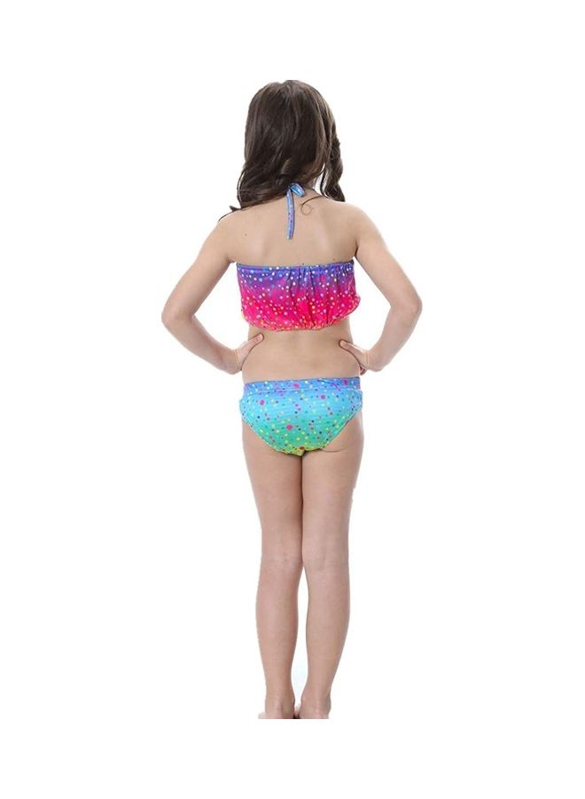 XiuWoo 3-Piece Mermaid Swimming Costume Set 130cm - Image 5