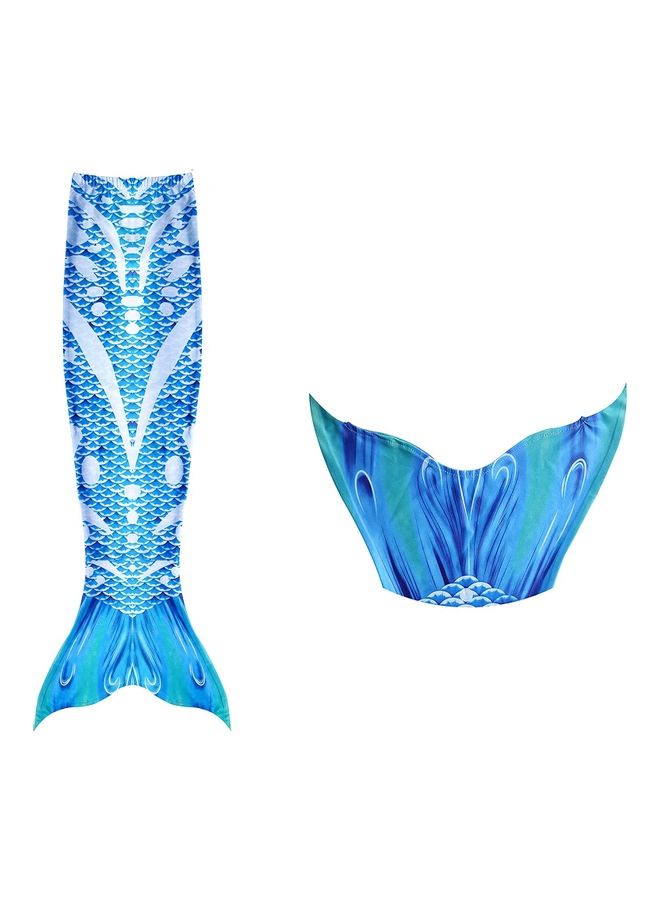 XiuWoo 4-Piece Mermaid Swimming Costume Set 120cm - Image 3