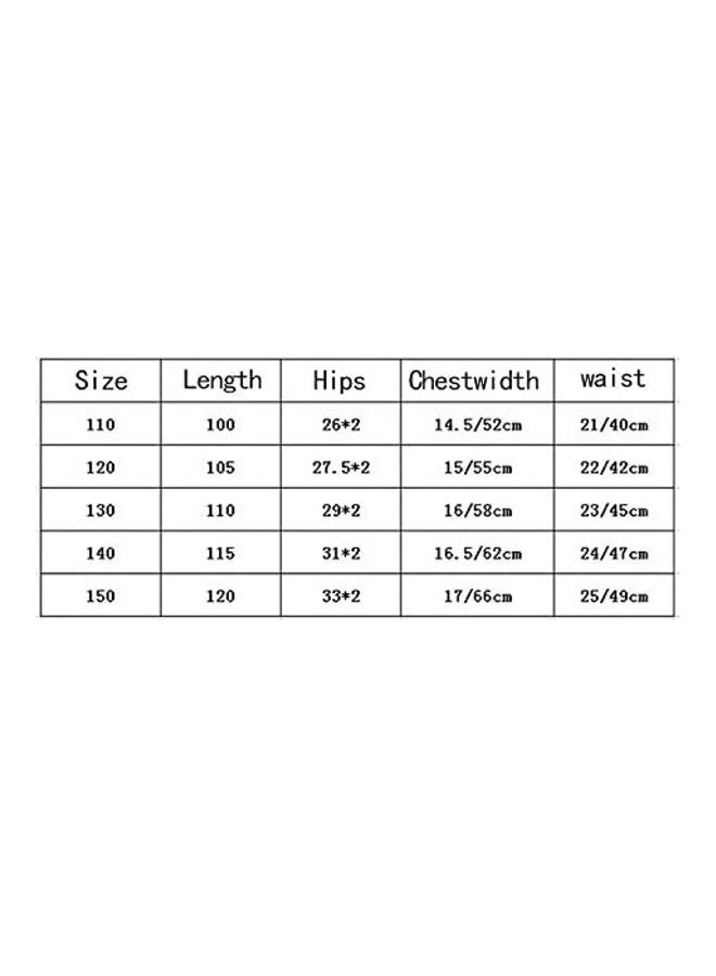 XiuWoo 3-Piece Mermaid Swimming Costume Set 120cm  - Image 2