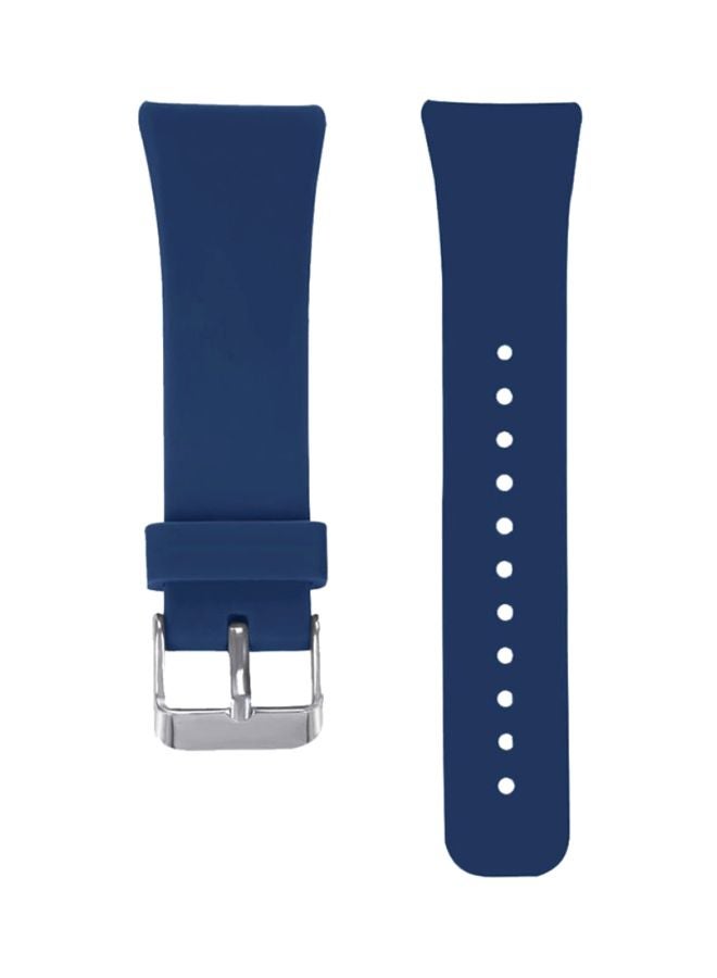Voberry Replacement Band For Samsung Gear Fit2 Pro Blue/Silver - Image 1
