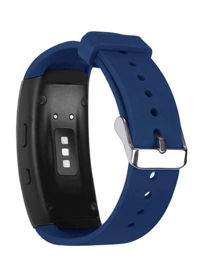 Voberry Replacement Band For Samsung Gear Fit2 Pro Blue/Silver - Image 3