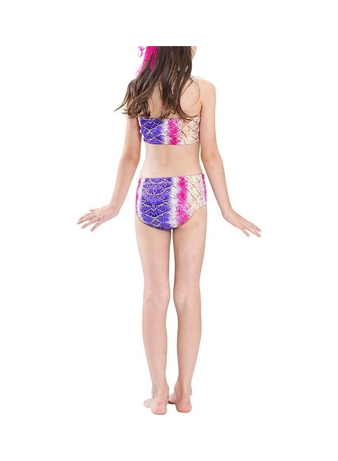 XiuWoo 5-Piece Mermaid Swimming Costume Set 140cm - Image 4
