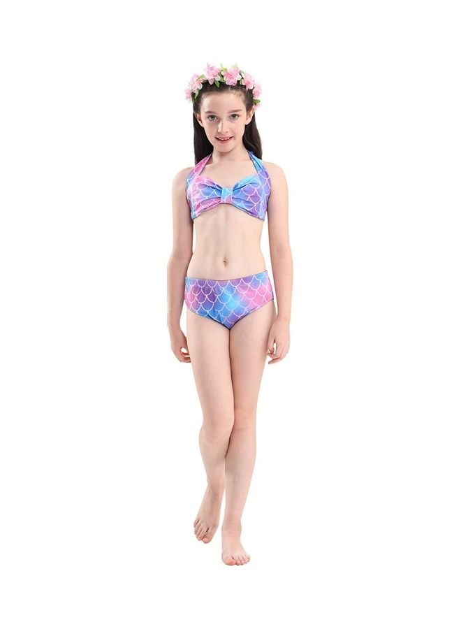 XiuWoo 5-Piece Mermaid Swimming Costume Set 110cm - Image 5