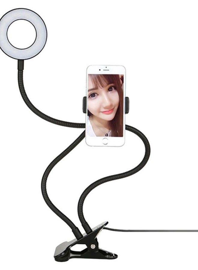docooler Controllable Selfie Ring Light With Clamp Black/White  - Image 2