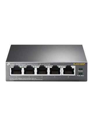 5 Port Gigabit Desktop Switch With 4 PoE Black - v1617347508/N42316248A_1