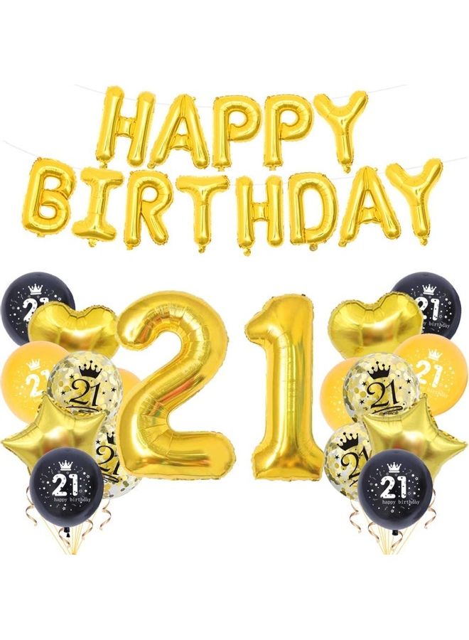 بارتي ويذ إيما مجموعة بالونات لتزيين حفلة عيد الميلاد الحادي والعشرين