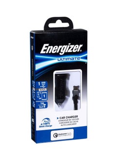 Energizer Ultimate Quick Charge 3.0 Qualcomm Fast Charging Car Charger, 18W, Smart System Device Identifier, with Fast Charge Dual Tone Type-C Cable Black/Silver  - Image 5
