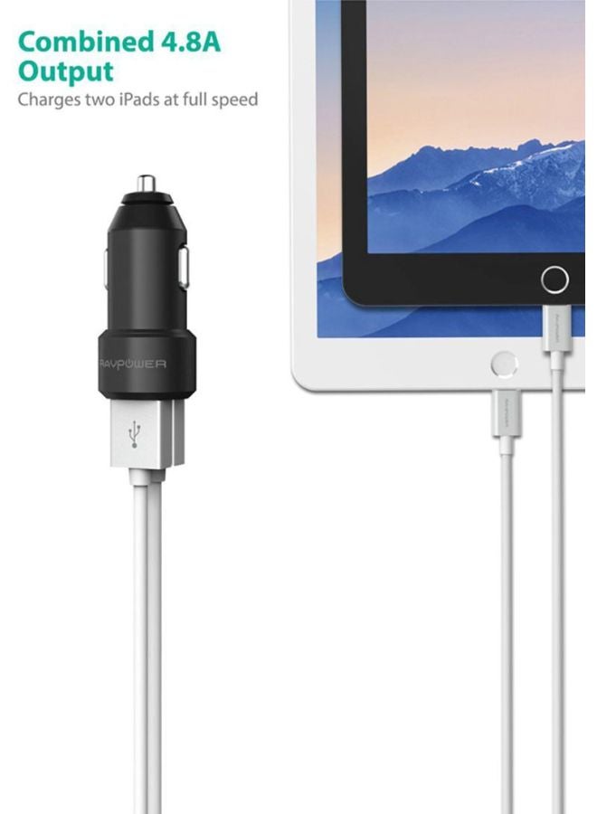 RAVPOWER Dual Port USB Car Charger - Image 5