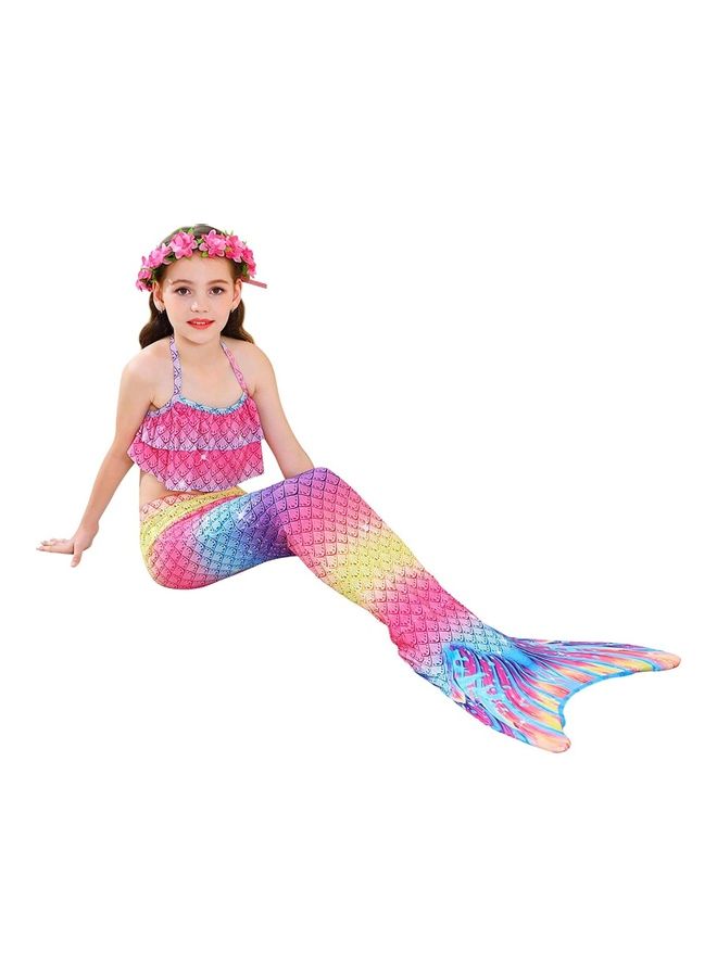 XiuWoo 4-Piece Mermaid Cosplay Costume Set 150cm - Image 3