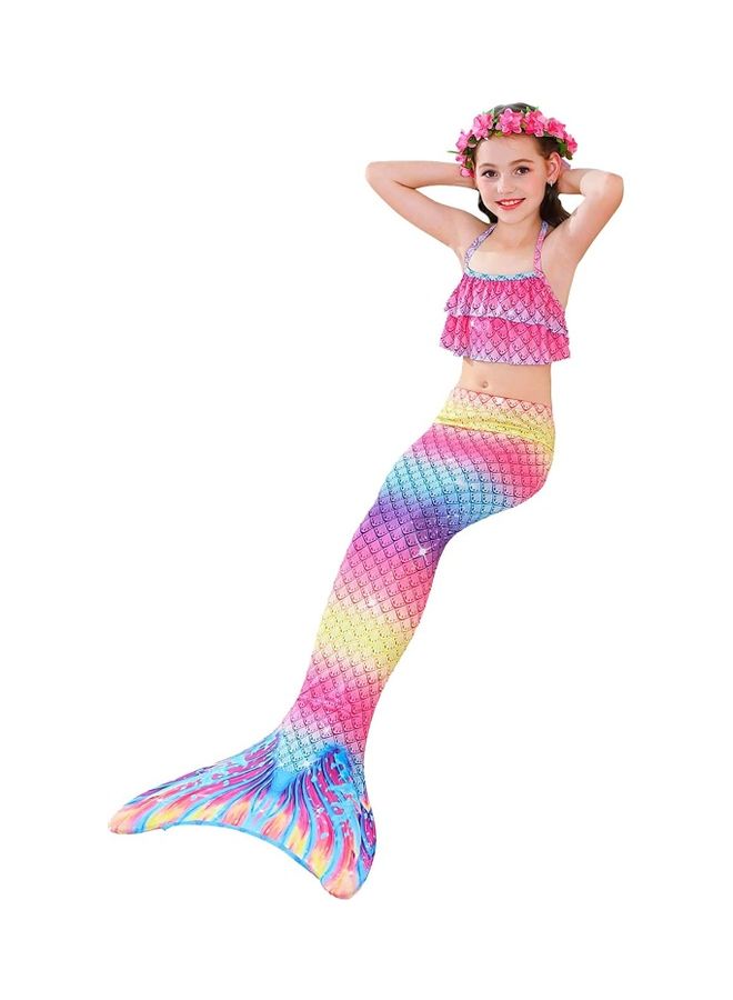 XiuWoo 4-Piece Mermaid Cosplay Costume Set 150cm - Image 4