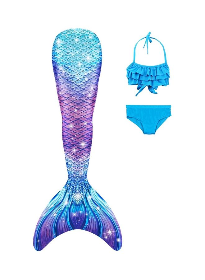 XiuWoo Mermaid Tail Swimming Costume 120cm - Image 3