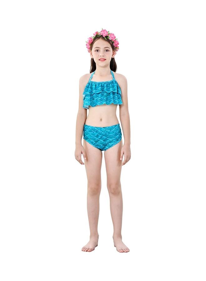 XiuWoo 3-Piece Mermaid Cosplay Costume Set 110cm - Image 4