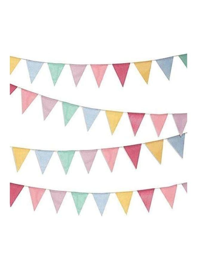 Party with Emma Rainbow Colorful Linen Party Banner Eid Decoration  - Image 3