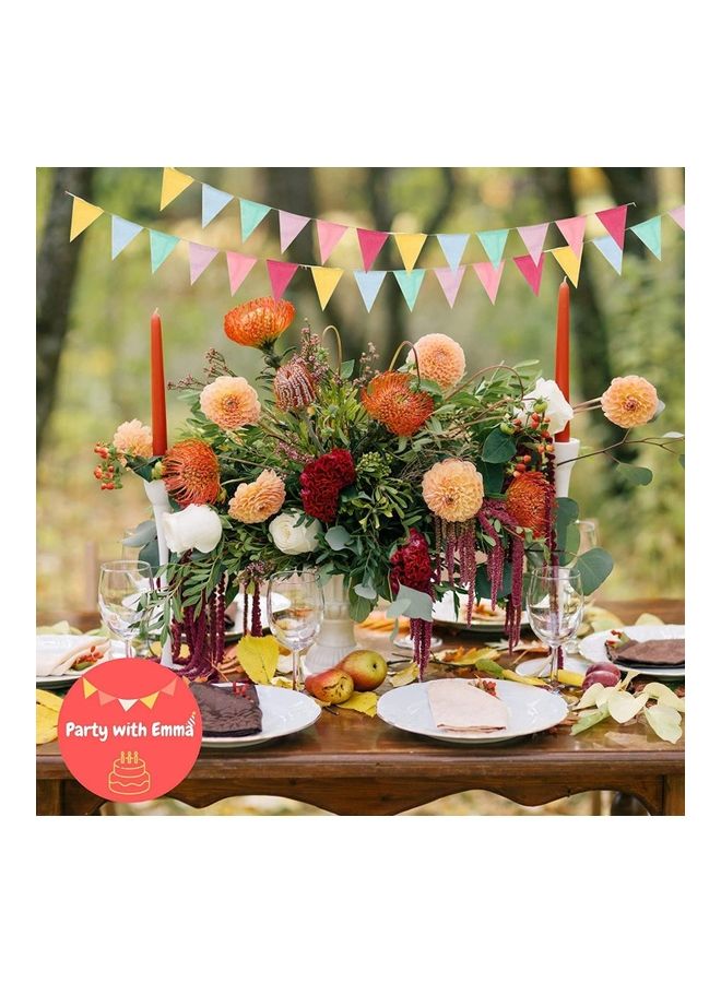 Party with Emma Rainbow Colorful Linen Party Banner Eid Decoration  - Image 4