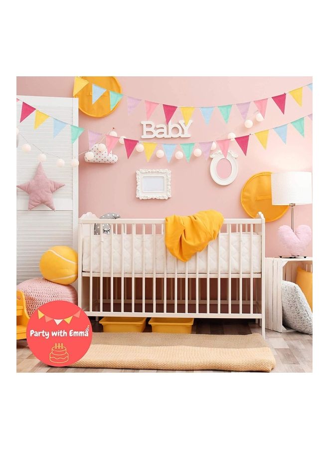 Party with Emma Rainbow Colorful Linen Party Banner Eid Decoration  - Image 5