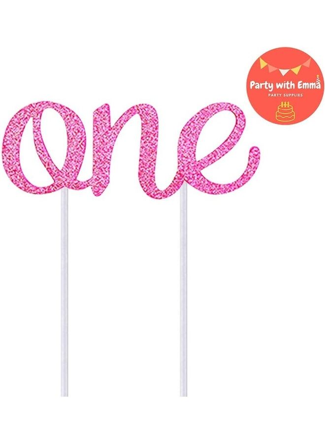 Party with Emma - 3-Piece 1st Birthday Decoration Set - Image 1