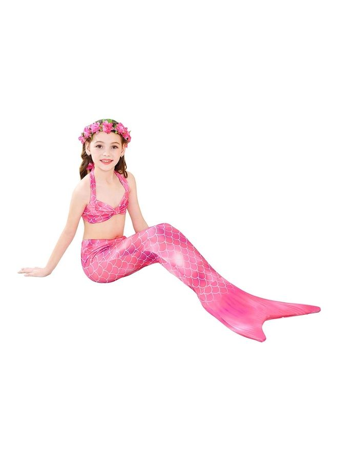 XiuWoo 3-Piece Mermaid Cosplay Costume Set 110cm - Image 3
