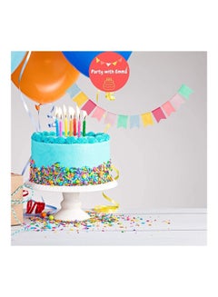 Party with Emma 2-Piece Rainbow Linen Party Banner  - Image 4