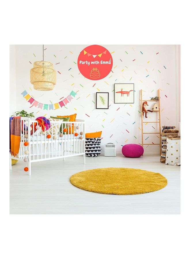 Party with Emma - 2-Piece Rainbow Linen Party Banner - Image 1