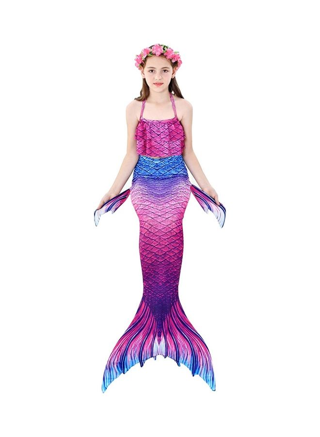 XiuWoo 4-Piece Mermaid Cosplay Costume Set 110cm - Image 2