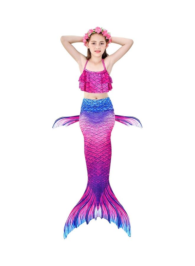 XiuWoo 4-Piece Mermaid Cosplay Costume Set 110cm - Image 3