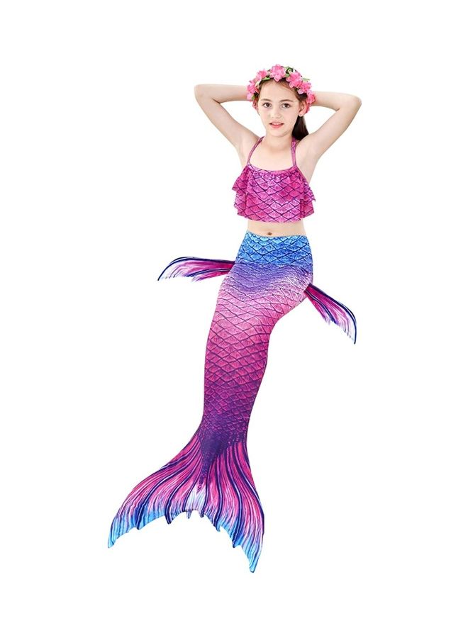 XiuWoo 4-Piece Mermaid Cosplay Costume Set 110cm - Image 4