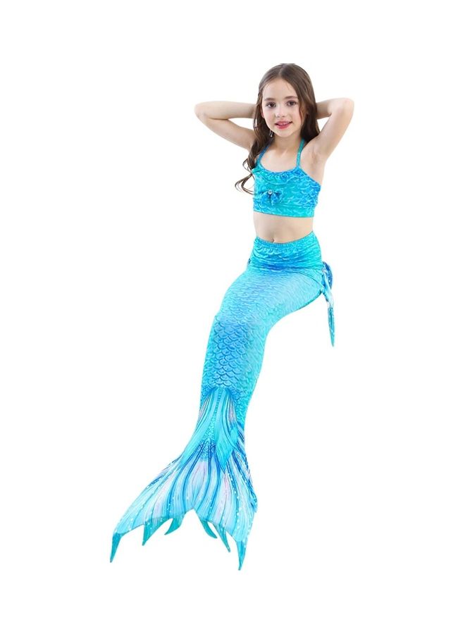 XiuWoo 4-Piece Mermaid Themed Costume Set 140cm - Image 2