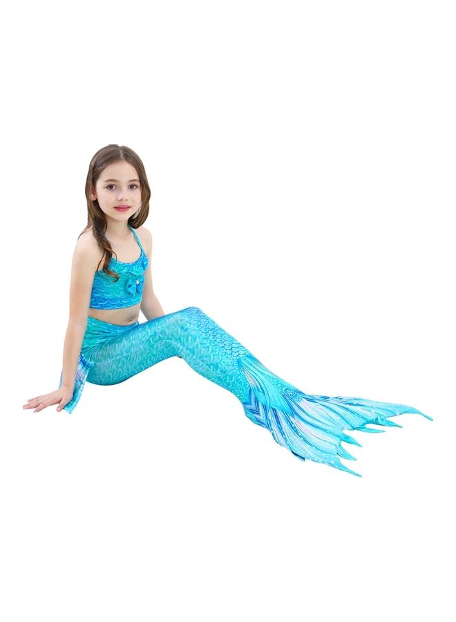 XiuWoo 4-Piece Mermaid Themed Costume Set 140cm - Image 3