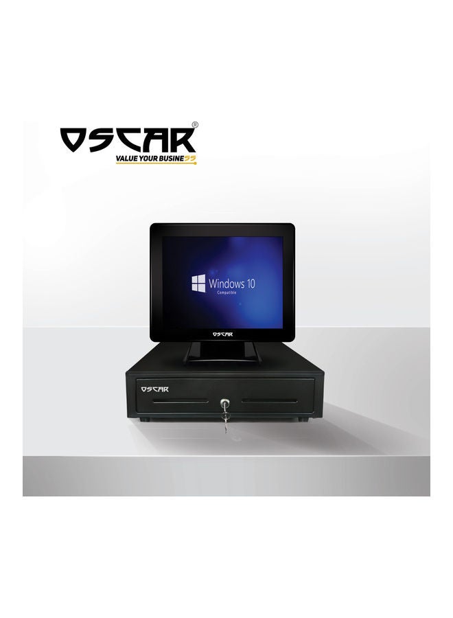 Oscar Point of Sale POS System Core i5 4th Gen 1.6 GHz/4GB RAM/128GB SSD with Cash Register Drawer Black  - Image 3