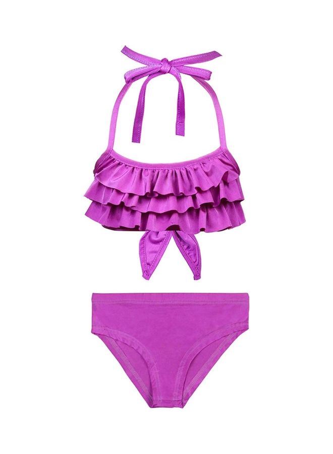 XiuWoo 3-Piece Mermaid Swimming Costume Set 100cm - Image 2