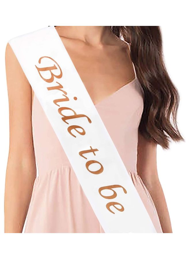 بارتي تايم وشاح مطبوع بعبارة «Bride to Be»