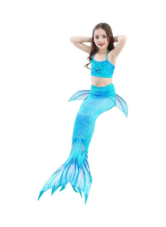 XiuWoo 5-Piece Mermaid Swimming Costume Set 140cm - Image 2