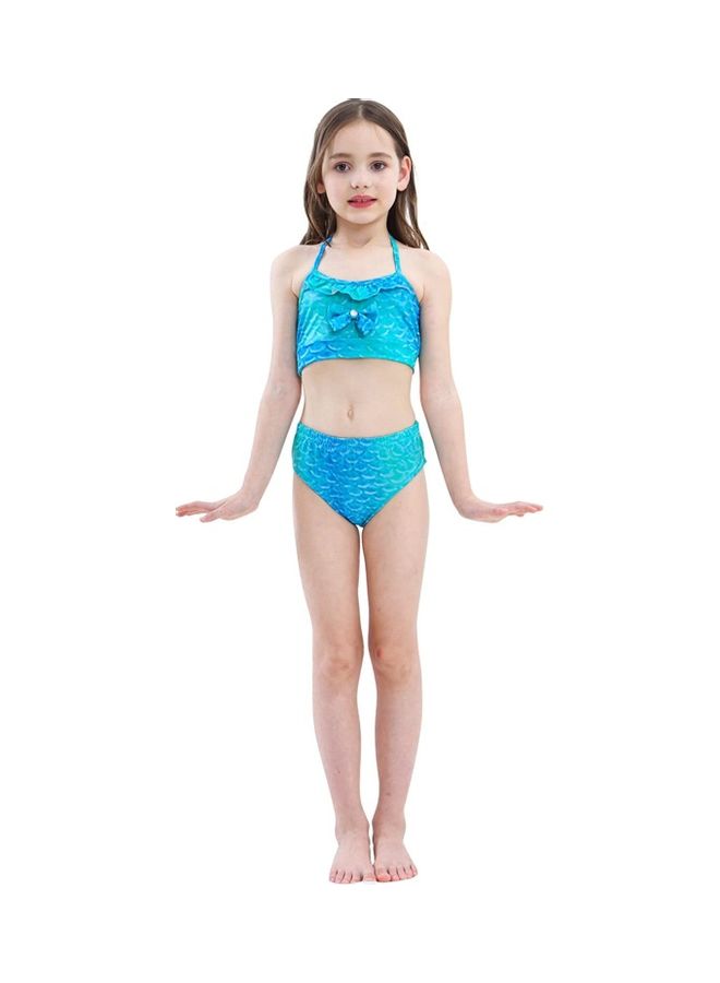 XiuWoo 5-Piece Mermaid Swimming Costume Set 140cm - Image 5