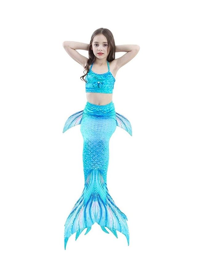 XiuWoo 5-Piece Mermaid Swimming Costume Set 140cm - Image 3