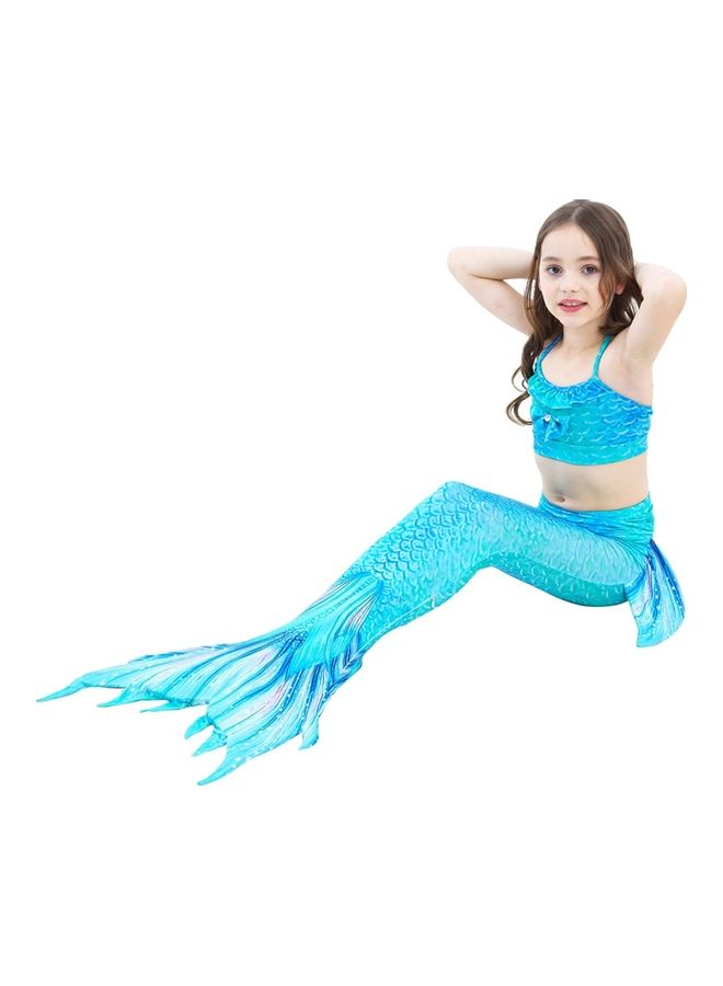 XiuWoo 5-Piece Mermaid Swimming Costume Set 140cm - Image 4