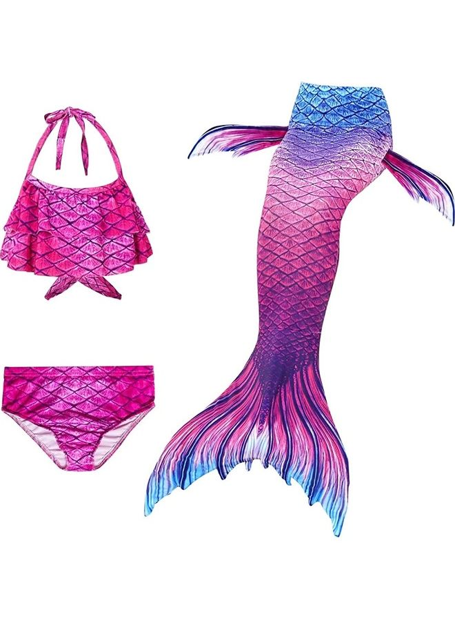XiuWoo 3-Piece Mermaid Cosplay Costume Set 110cm - Image 1