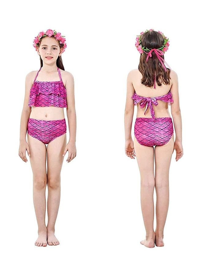 XiuWoo 3-Piece Mermaid Cosplay Costume Set 110cm - Image 3